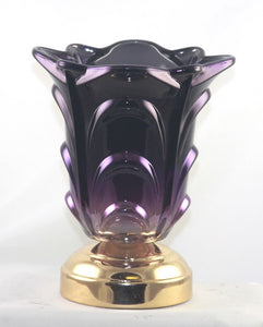 Purple and Gold Water Ripple Touch Oil Burner (Electric)